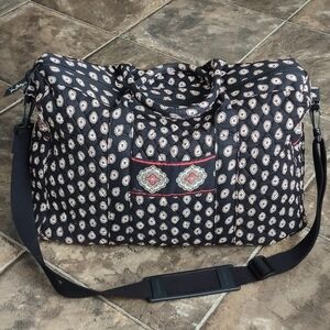 Vera Bradley Classic Black Weekender/Travel Bag
